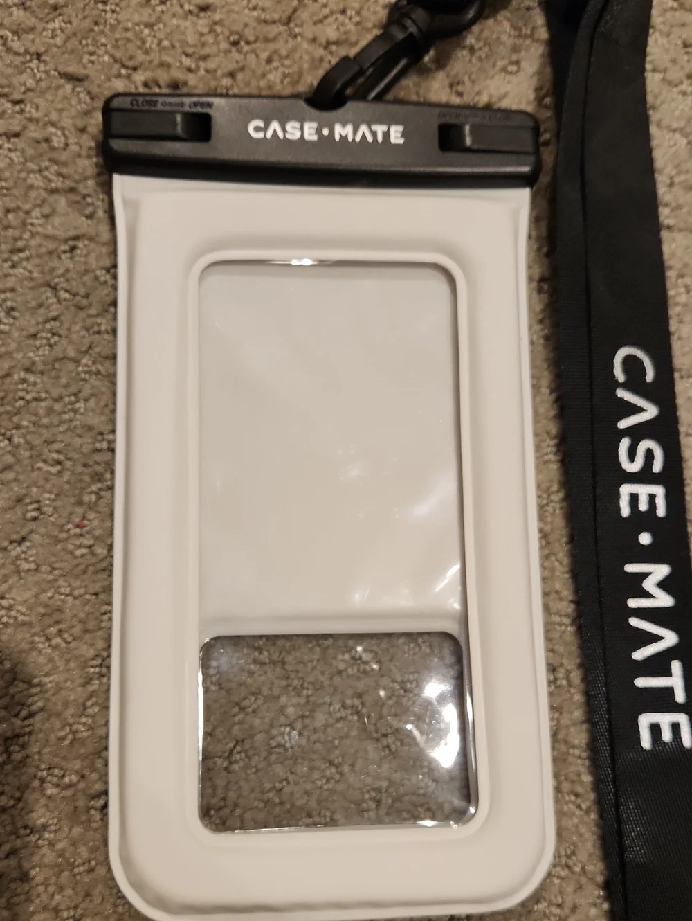 NEW Case-Mate Waterproof Phone Pouch with Black Lanyard